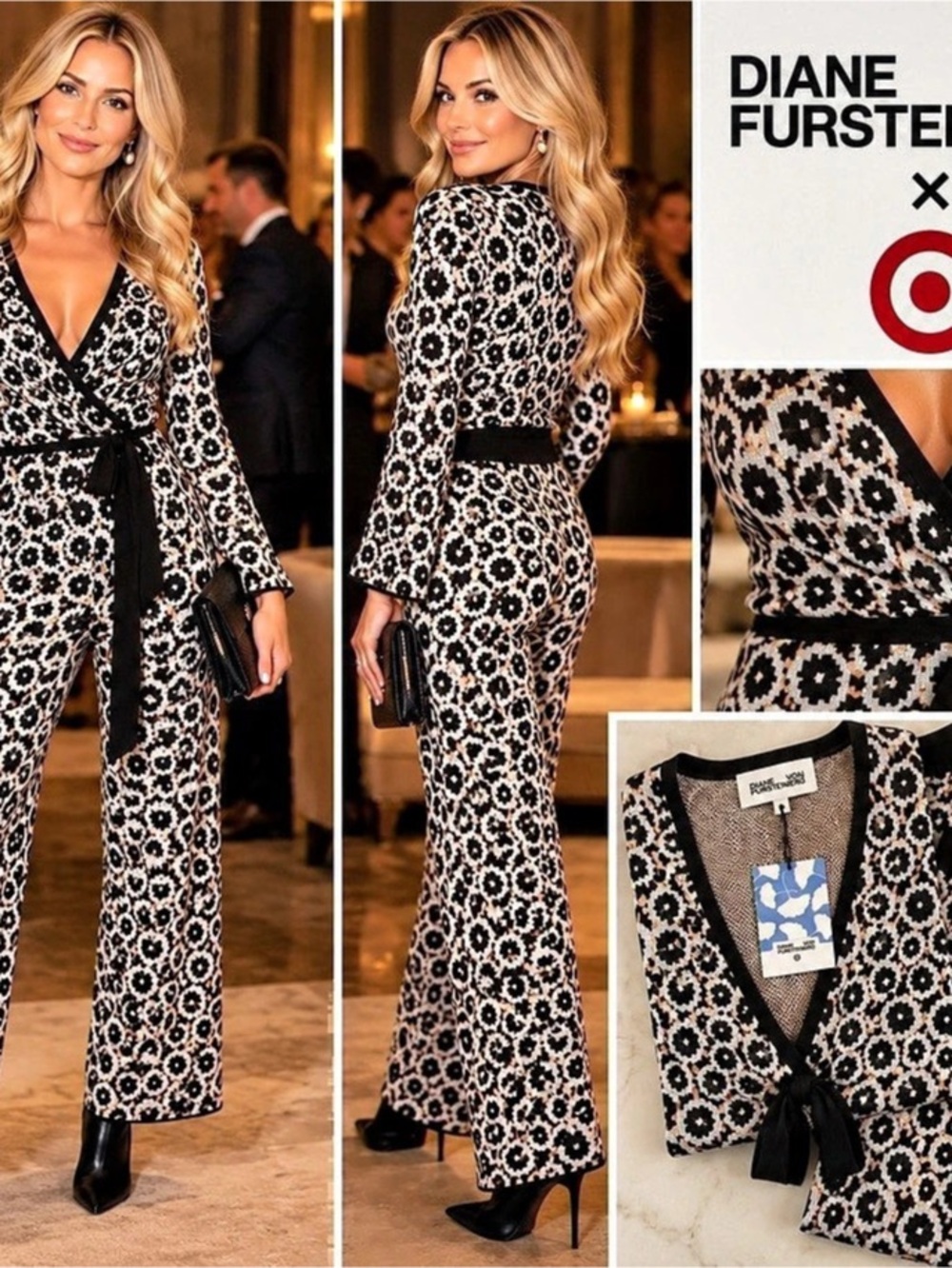 Diane von Furstenberg Target x Diane von Furstenberg Pant Suit Classic DVF wrap